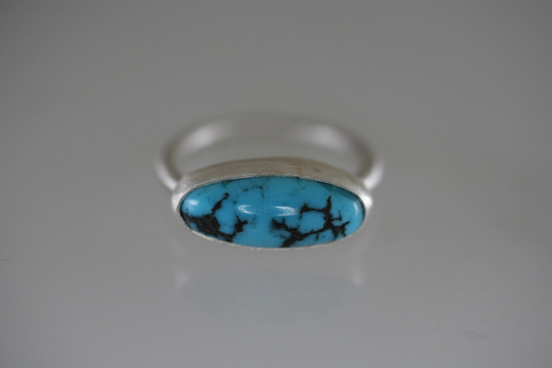 Reclaimed Turquoise Ring – Sterling Silver