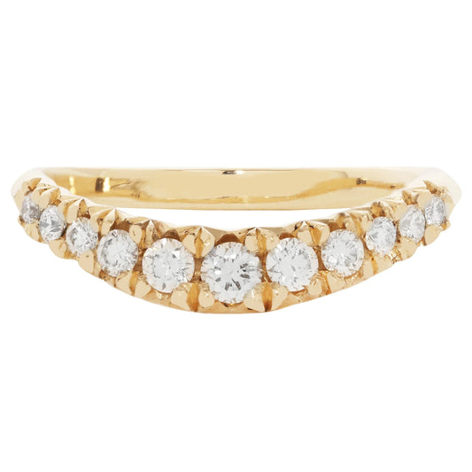 White Diamond Arch Nesting Band