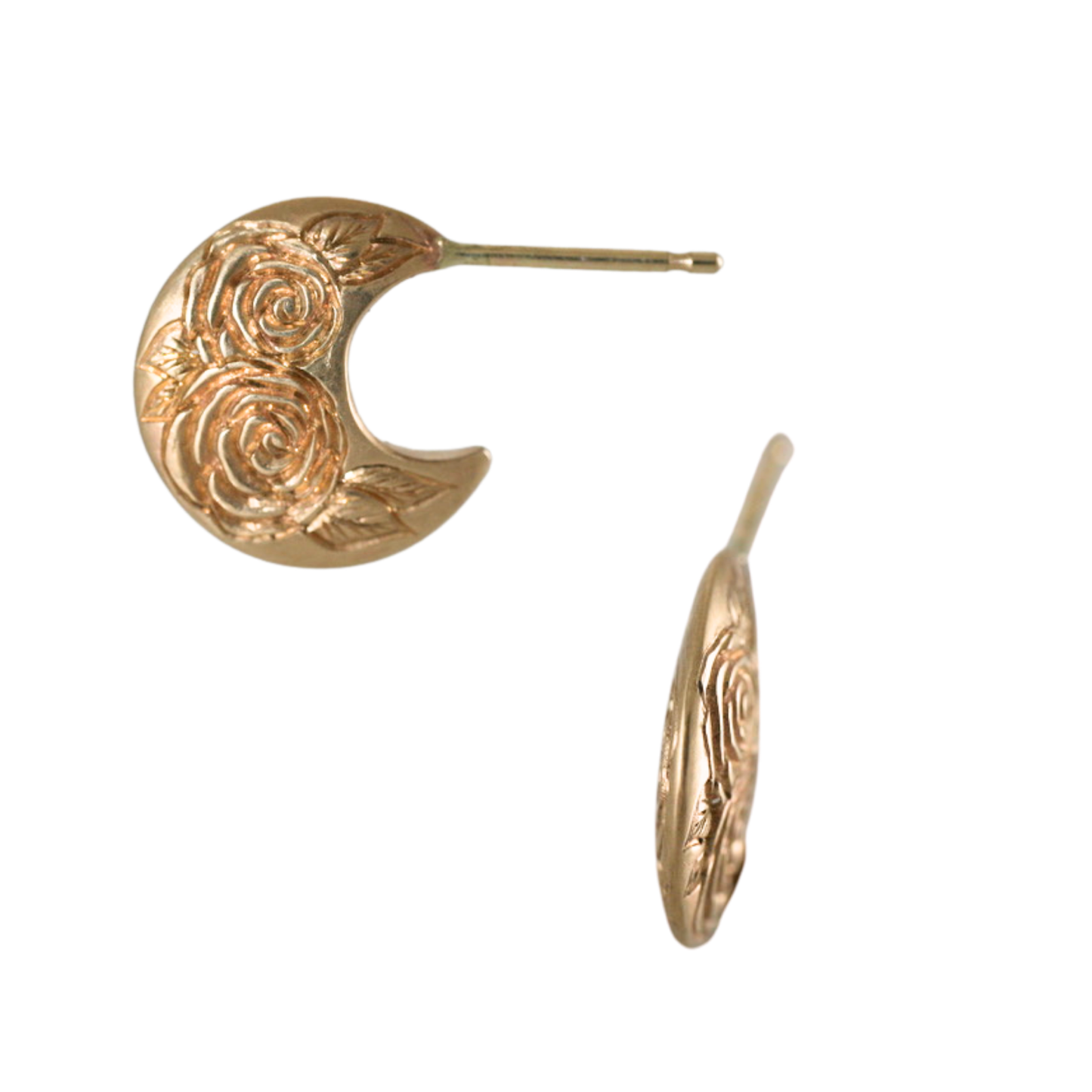 Beloved Rose Disc Hoops