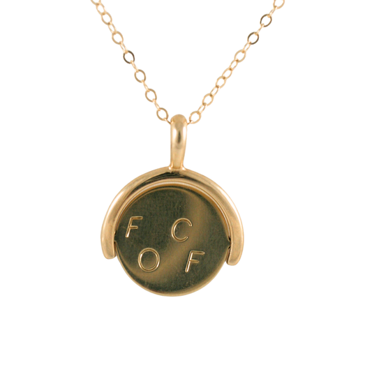 Fuck Off Spinner - 14k Yellow Gold