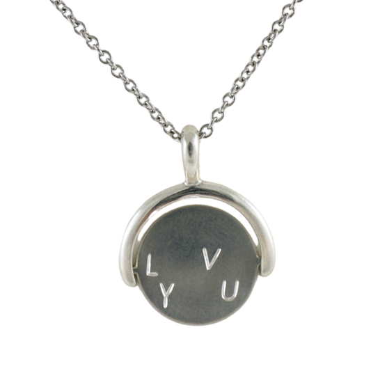 I Love You Spinner - Sterling Silver
