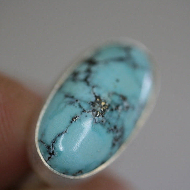 Reclaimed Turquoise Ring – Sterling Silver
