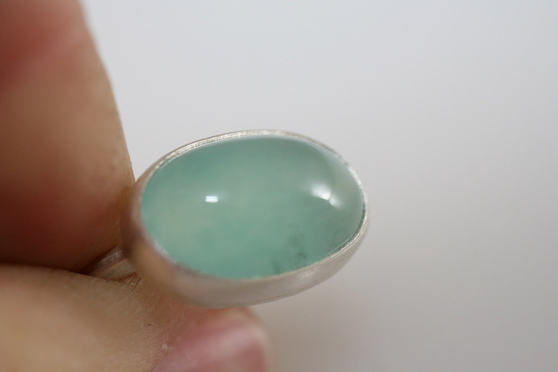 Chalcedony Ring – Sterling Silver