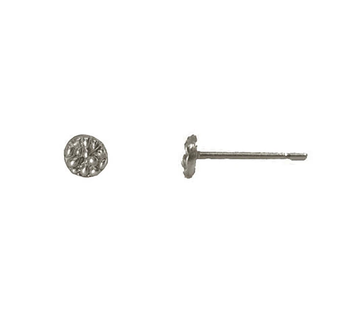 Ichos Round Studs - Sterling Silver or 14k Solid Gold
