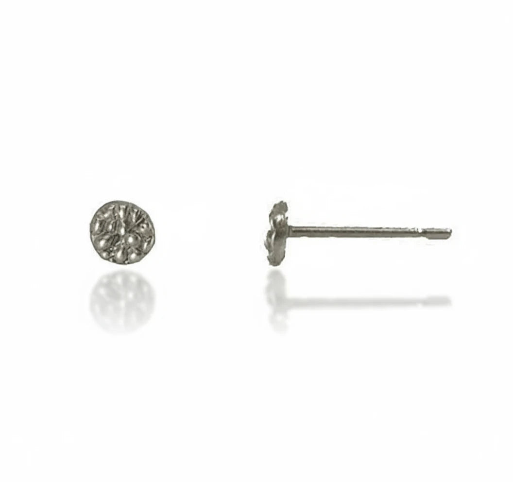 Ichos Round Studs - Sterling Silver or 14k Solid Gold