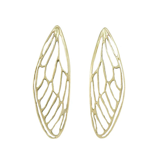 Bold Cicada Wing Earrings