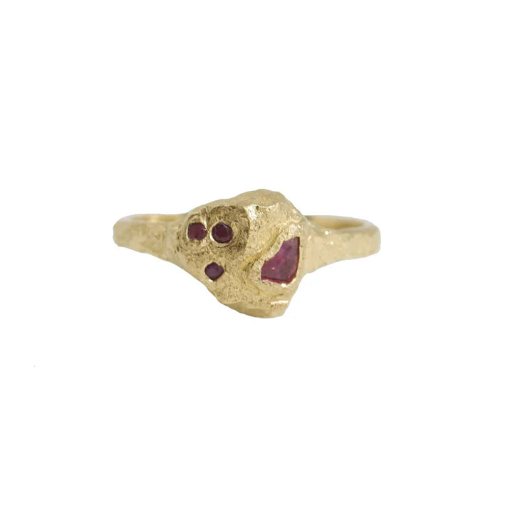 Petra Ruby Ring • 14k Yellow Gold