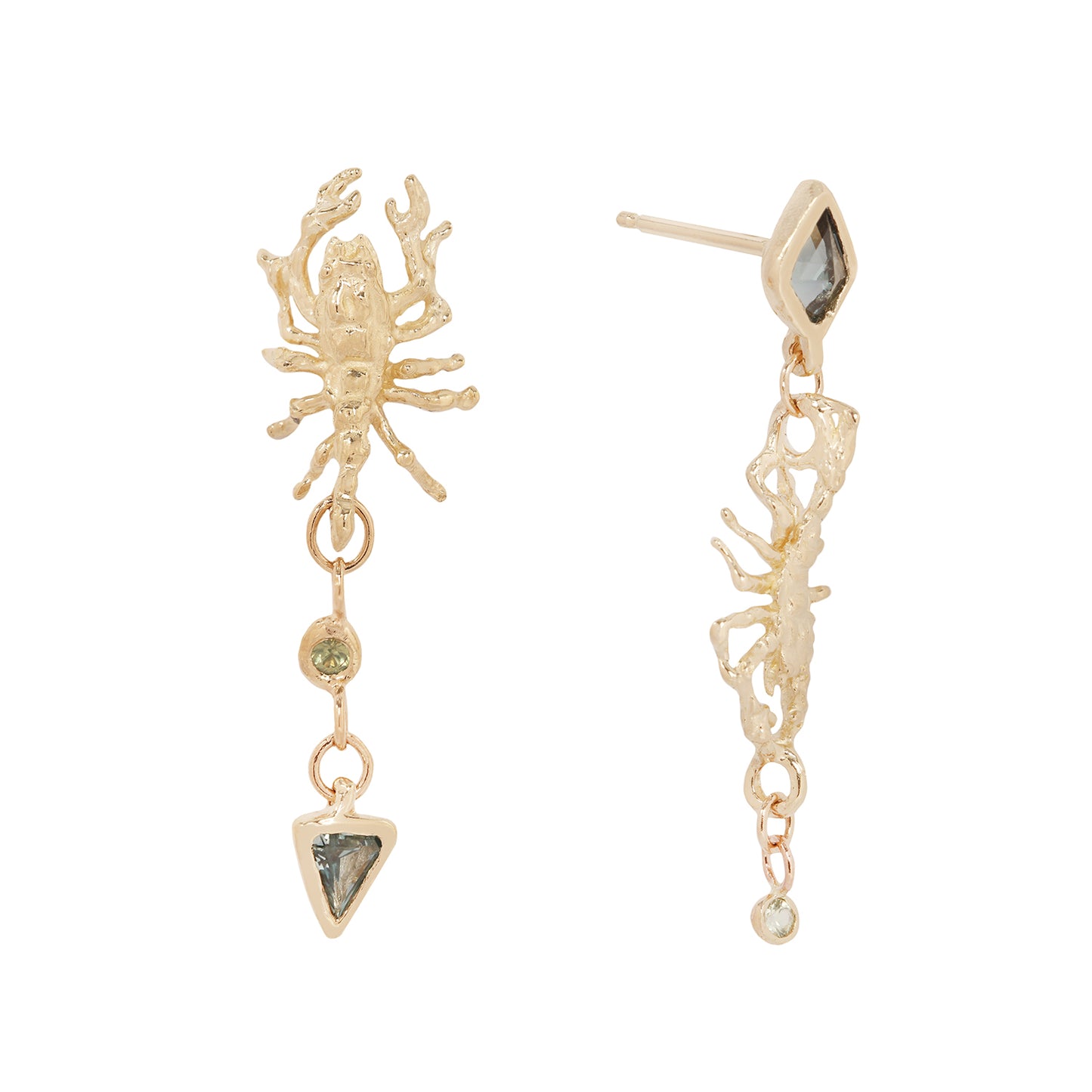 Asymmetrical Scorpion Earrings