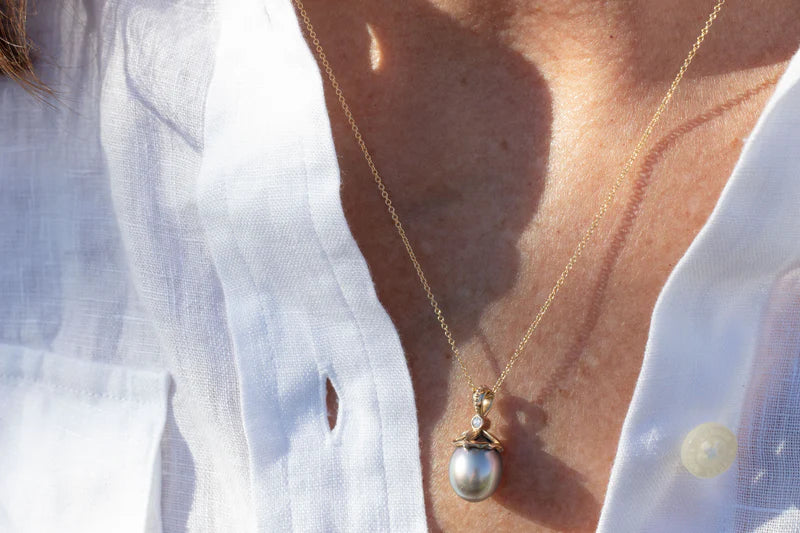 Atlantis South Sea Pearl Necklace – 14k Yellow Gold