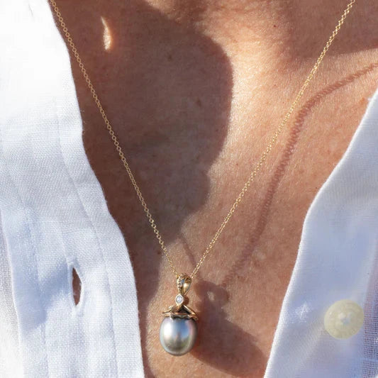 Atlantis South Sea Pearl Necklace – 14k Yellow Gold