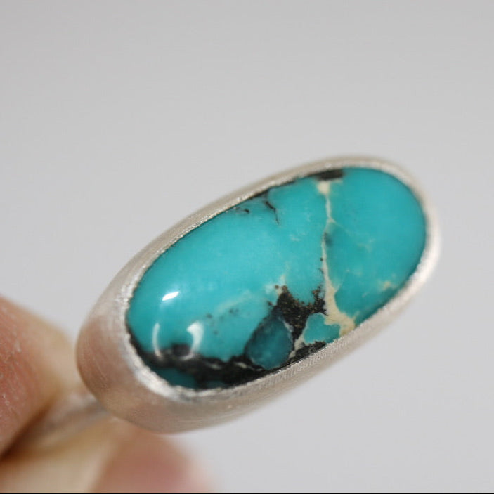 Reclaimed Turquoise Ring – Sterling Silver