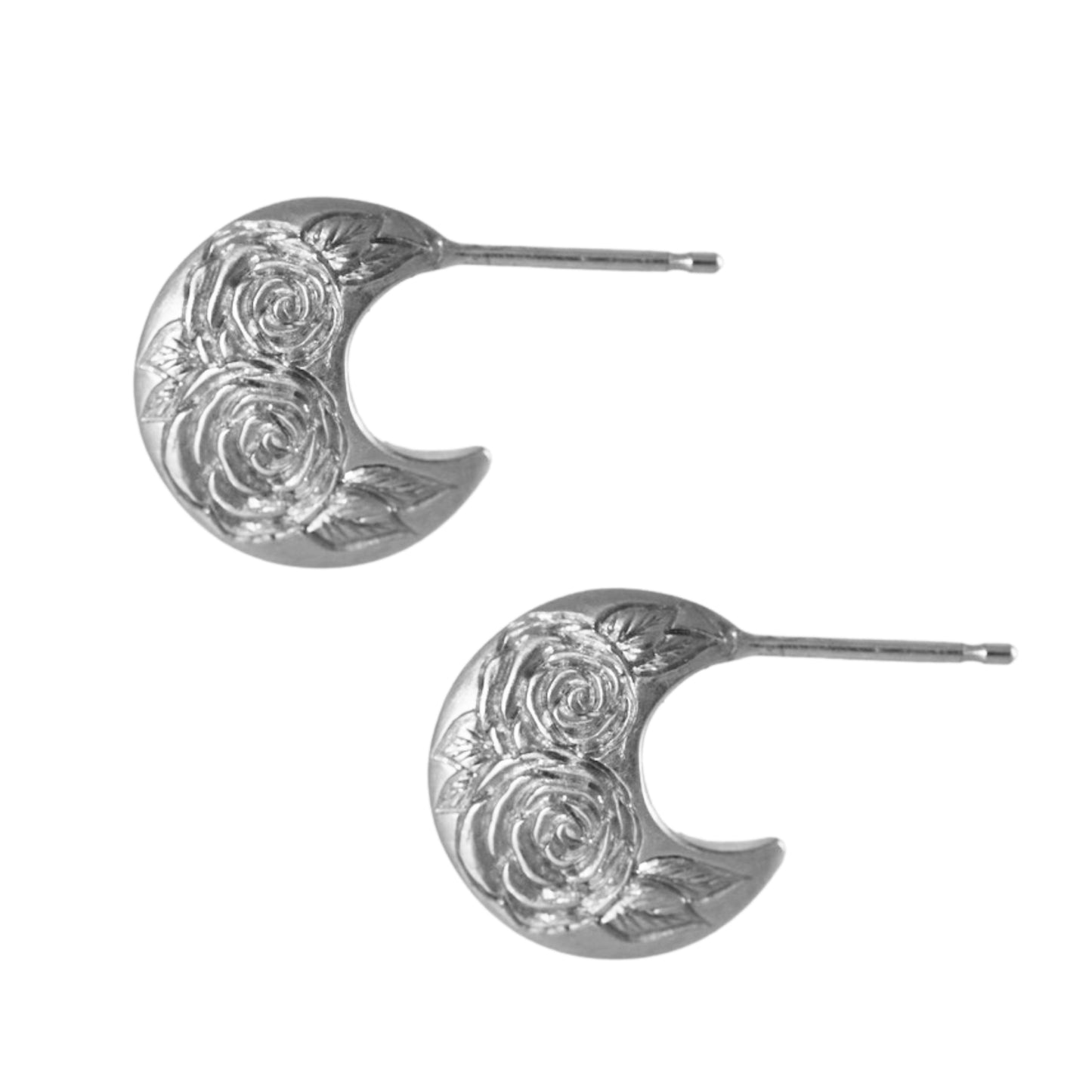 Beloved Rose Disc Hoops