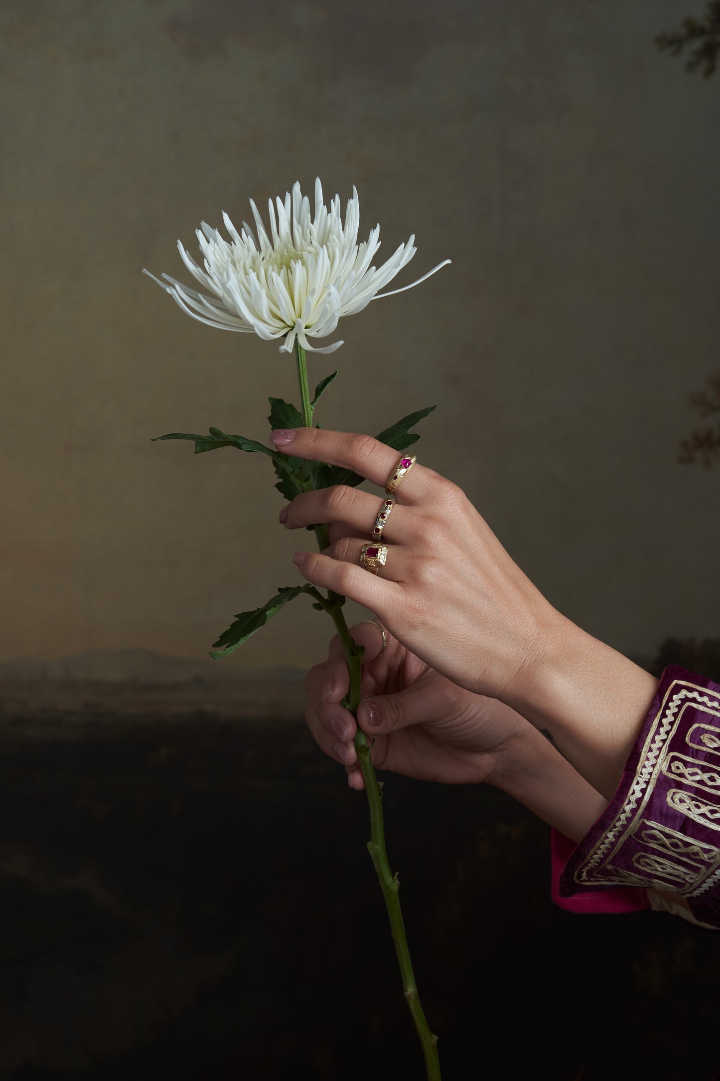 Arcturus Ring • 14k Recycled Gold Ruby & Diamond Ring