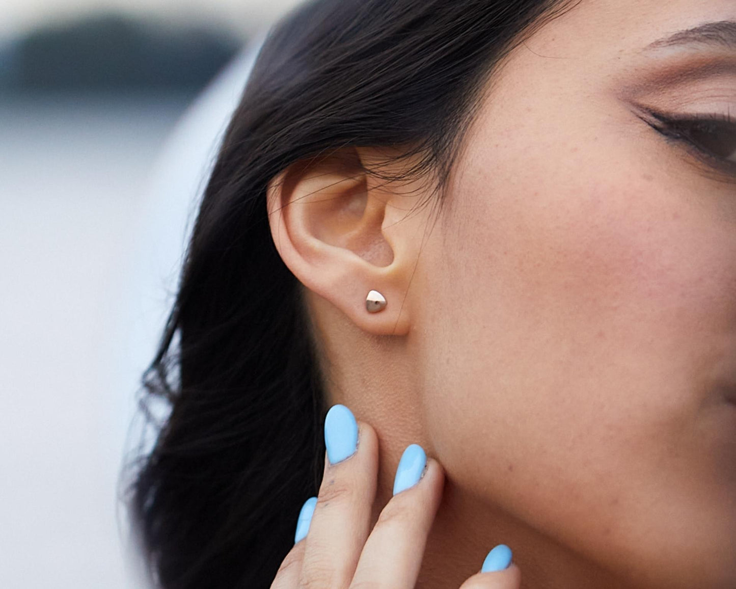 Gold Fete Studs - Solid 14k Yellow Gold