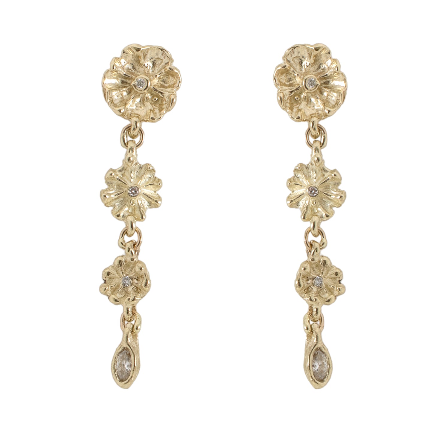 Triple Efflorescent Earrings
