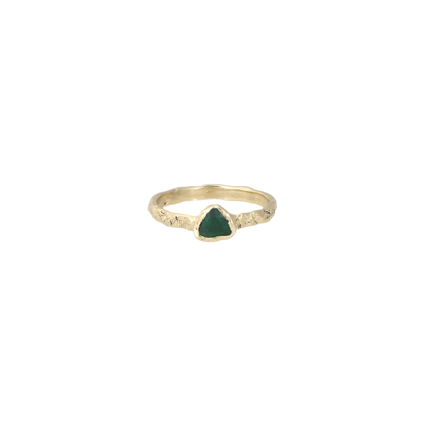 Emerald Trillion Metamorphic Ring