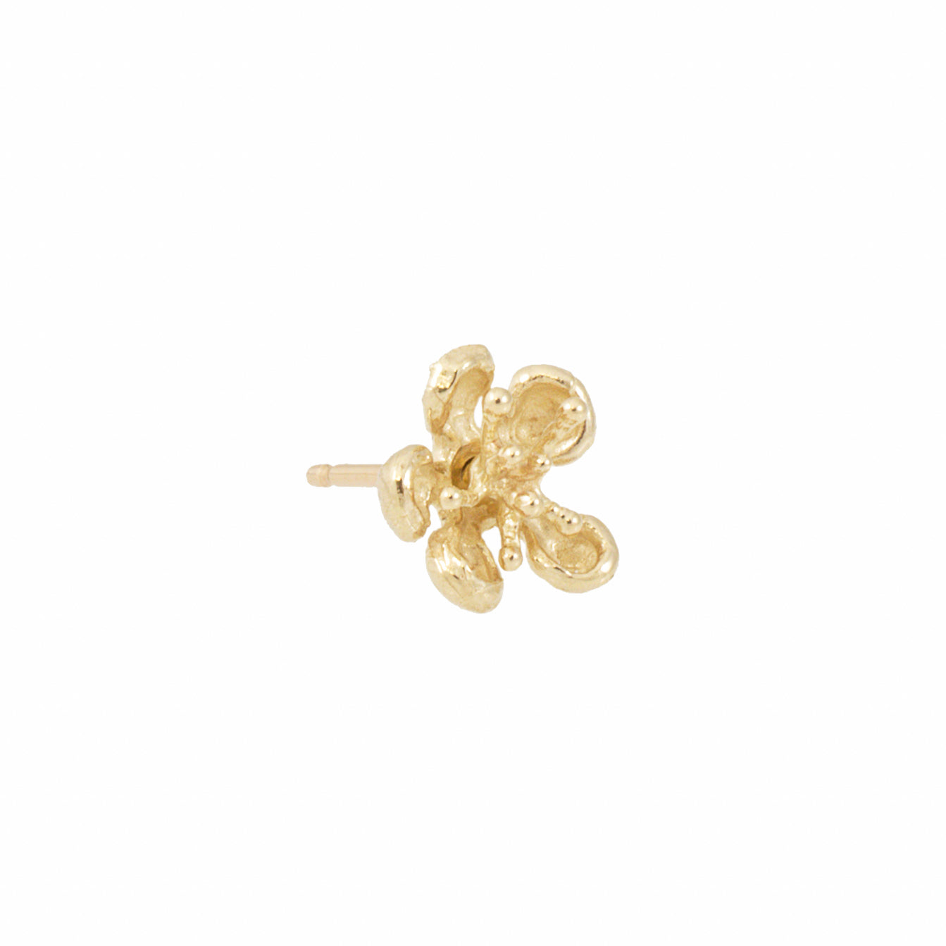 Kinetic Flower Studs - 14k Solid Gold