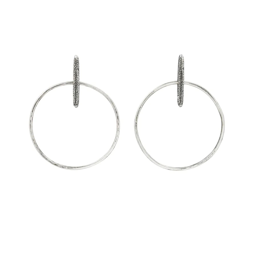Big Link Hoops - Silver