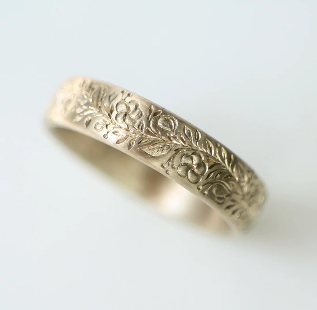 Globemallow Band – 14k Yellow Gold