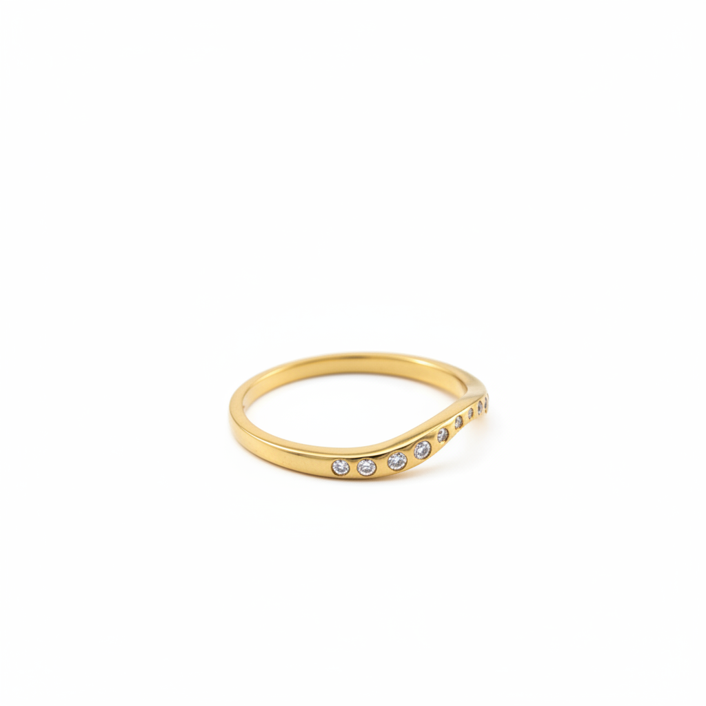 Thin Lana Diamond Band - 14k Gold