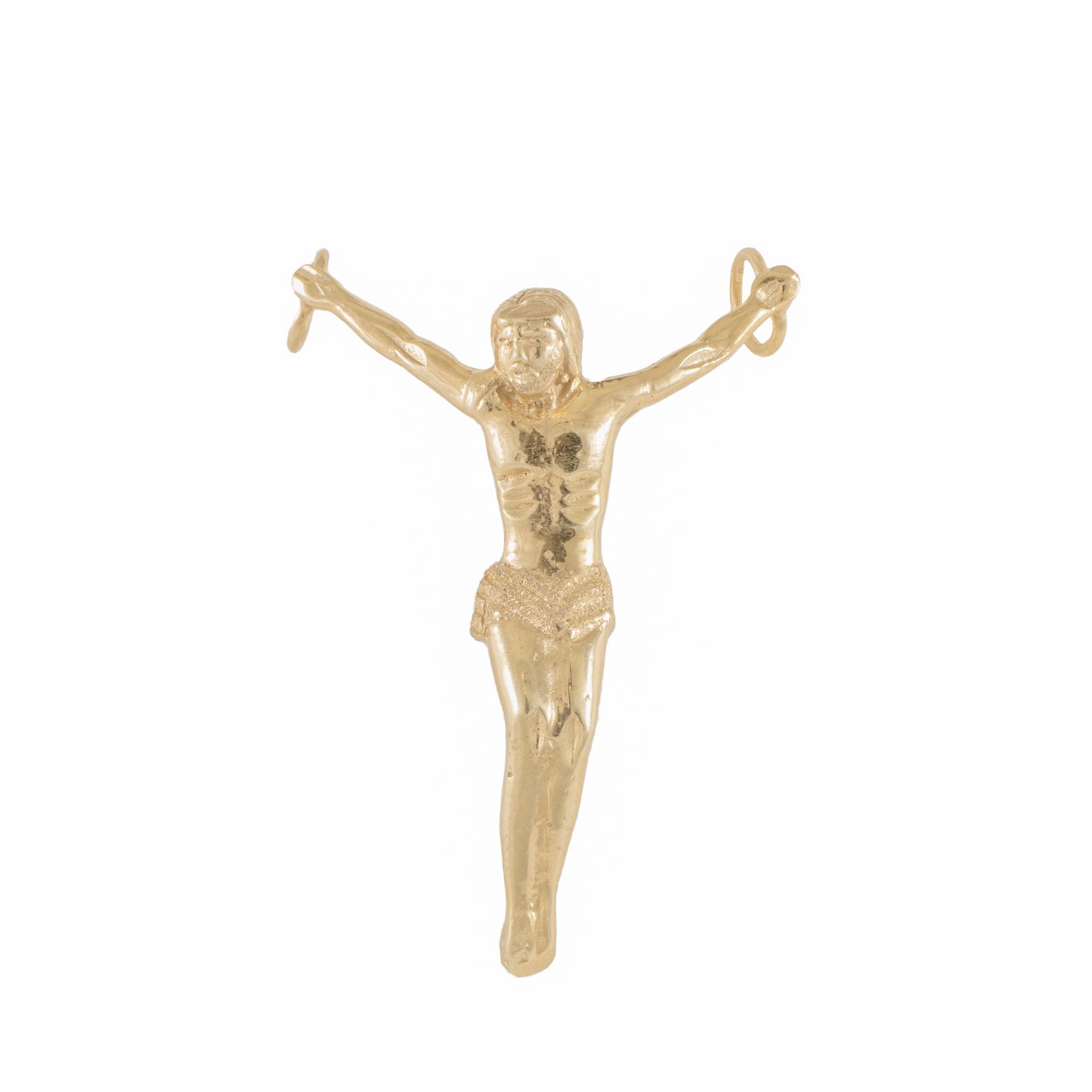 14k Yellow Gold Jesus Pendant