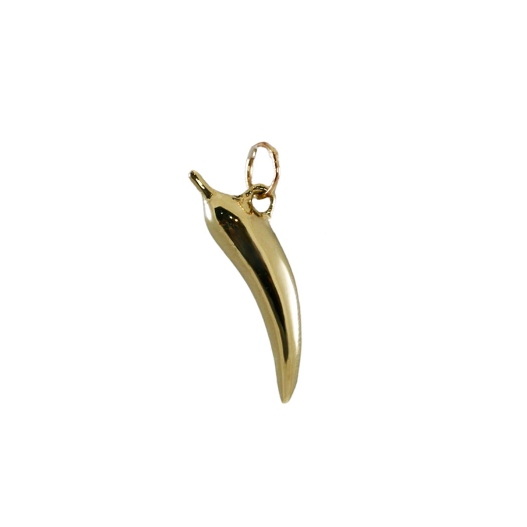 Chili Pepper Pendant – 14k Yellow Gold