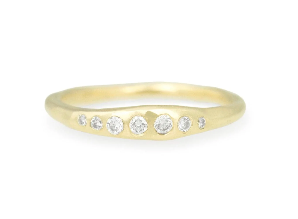 Journey Diamond Band - 14k Yellow Gold & Diamonds