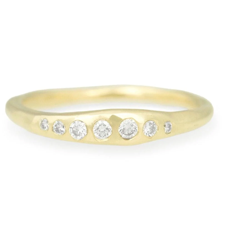 Journey Diamond Band - 14k Yellow Gold & Diamonds