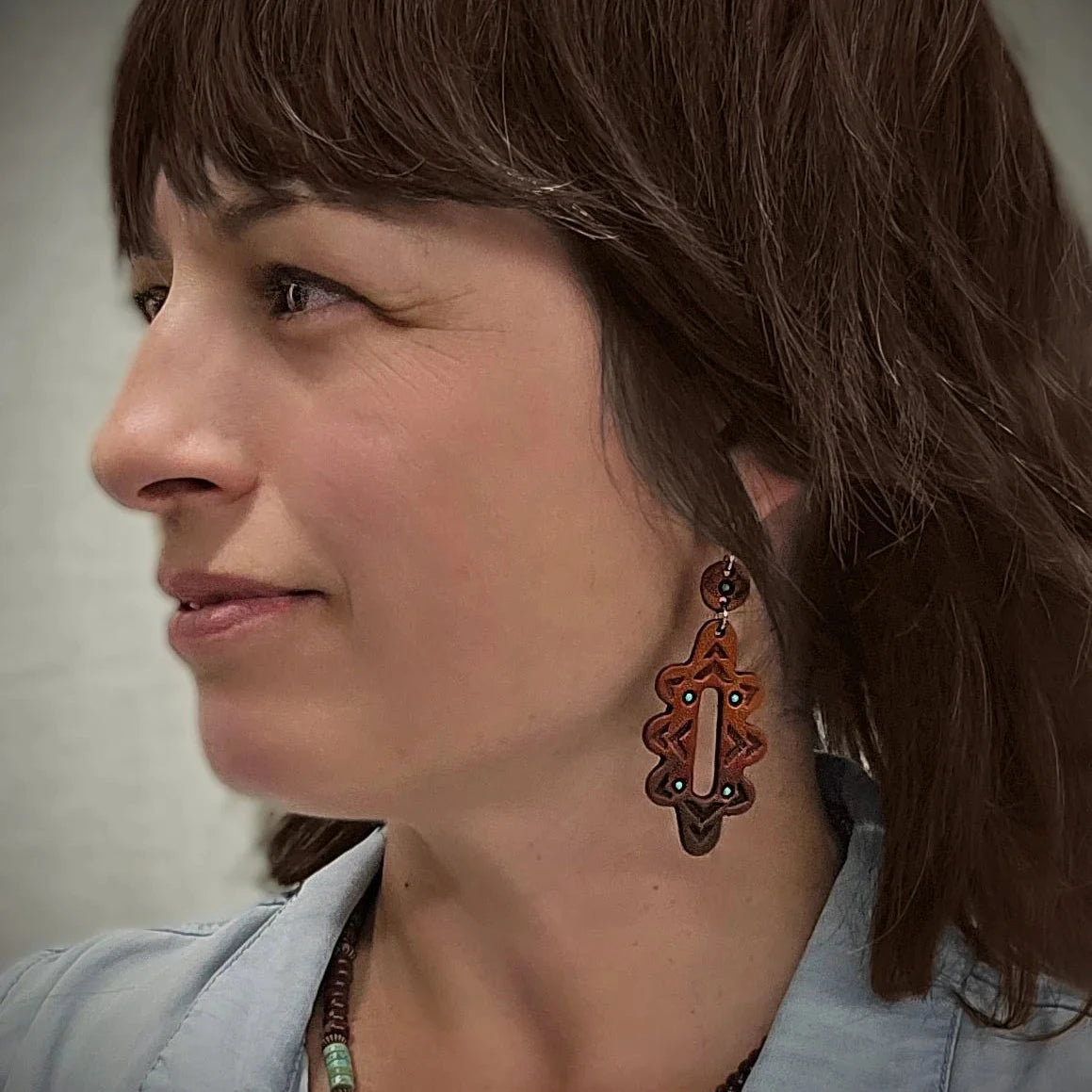 Ombré Concho Earrings