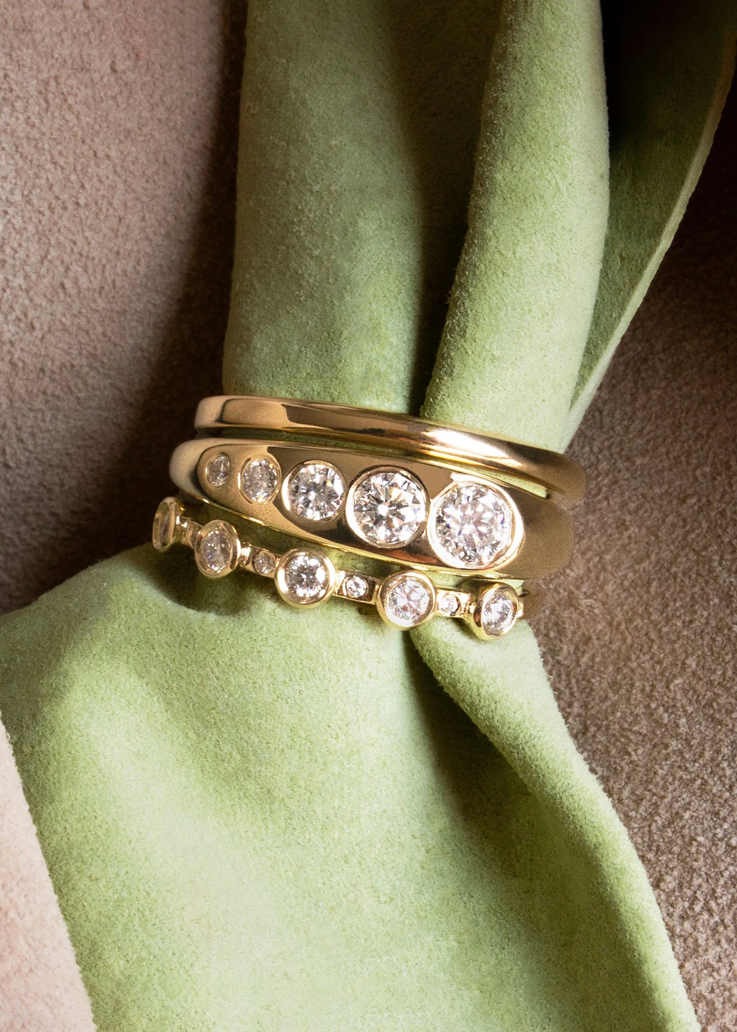 5-Stone Theia Diamond Ring - 14k Gold Diamond Band
