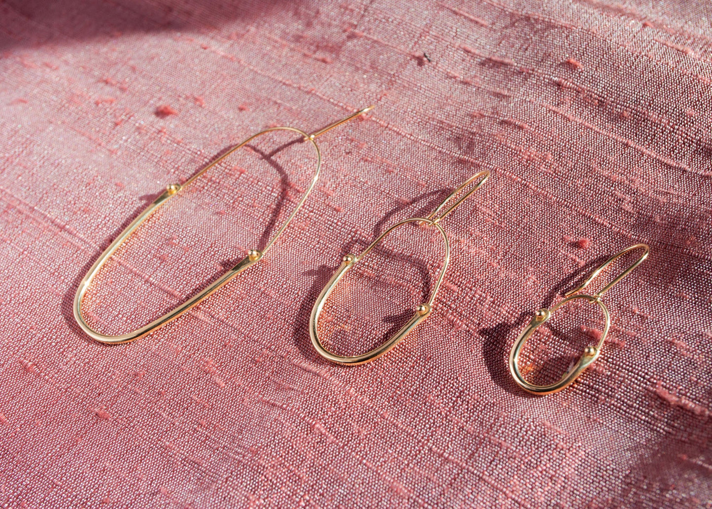Medium Kishi Hoop Earrings - 14k Gold