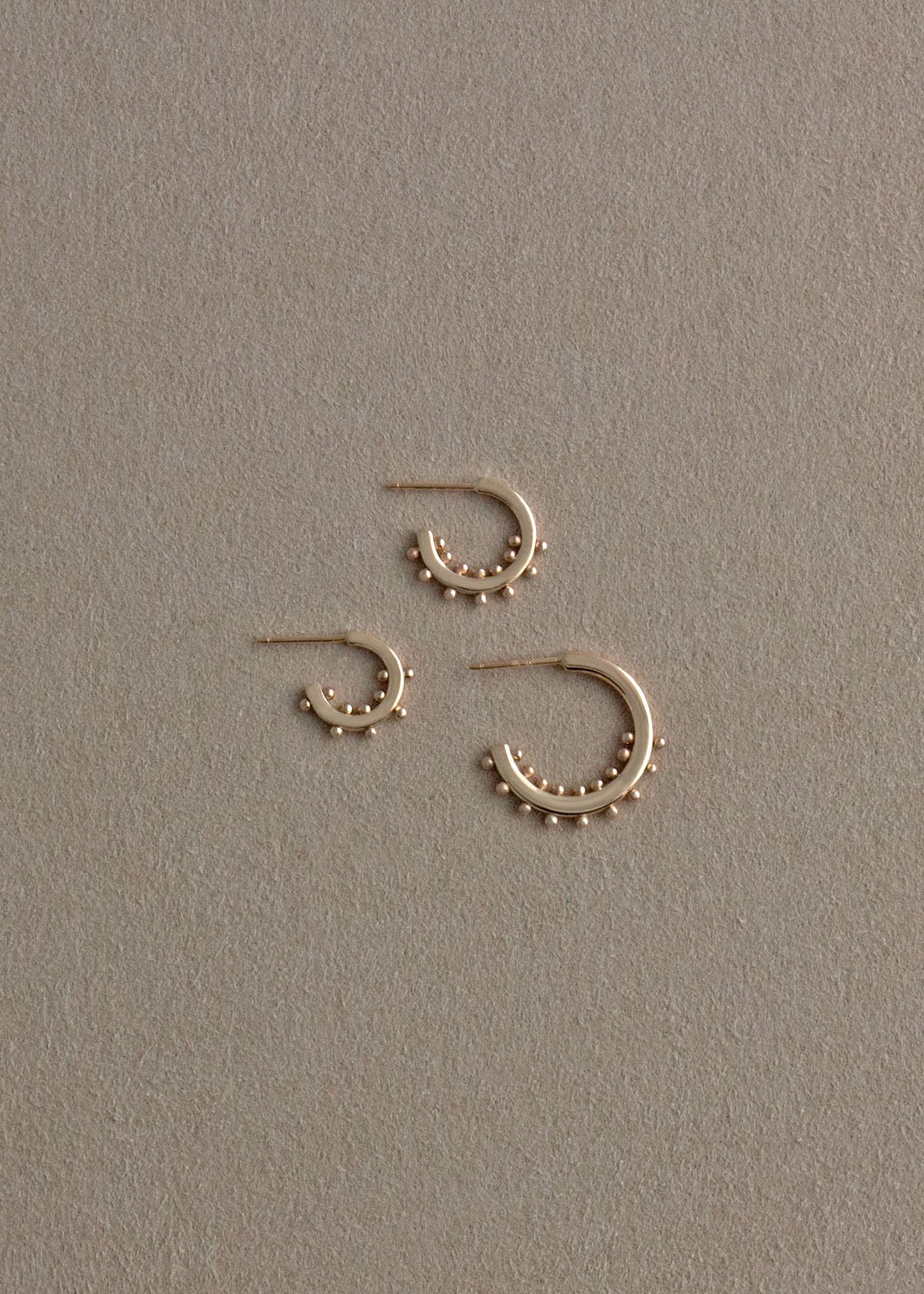 Small Narumi Hoops - 14k Gold