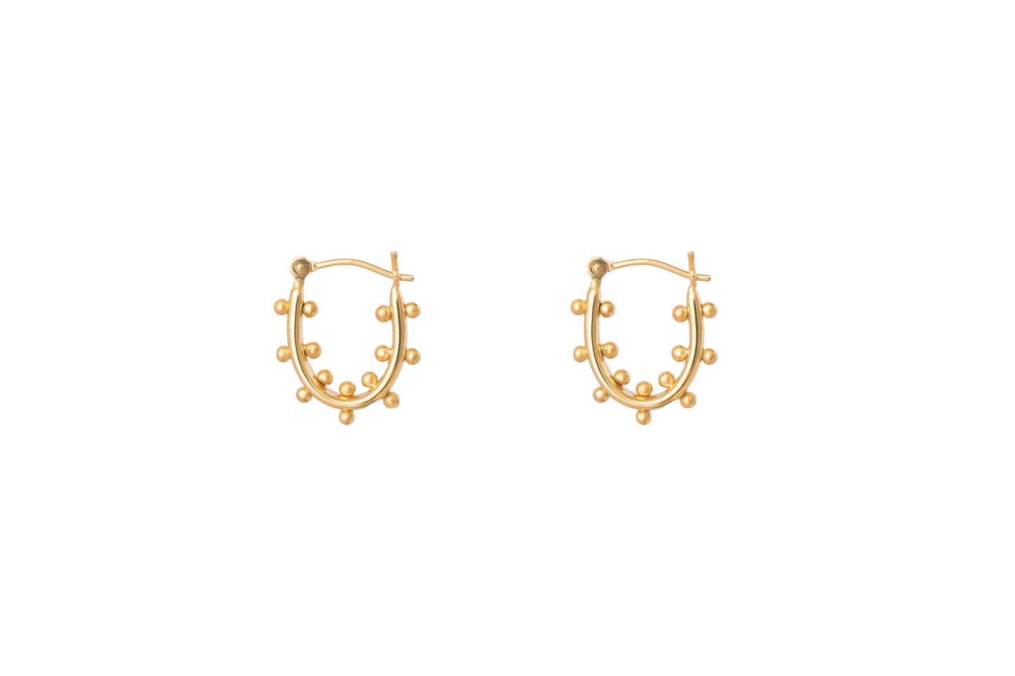 Small Kumi Earrings – Solid 14k Yellow Gold Hoop