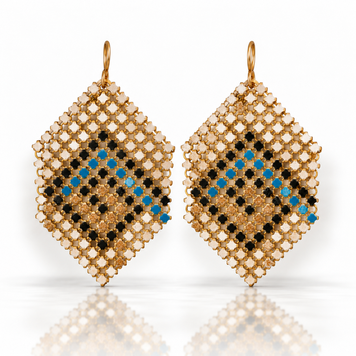 Spiral Path Vintage Mesh Earrings