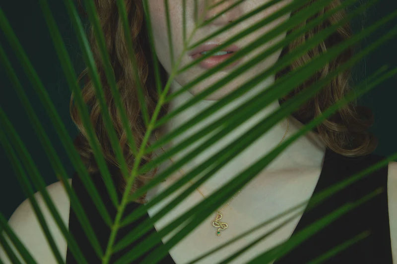 Snake Guardian Necklace- Silver