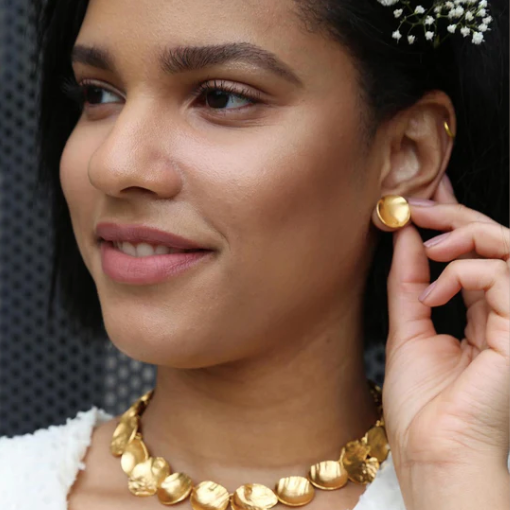 Rose of Sharon Dapped Earrings