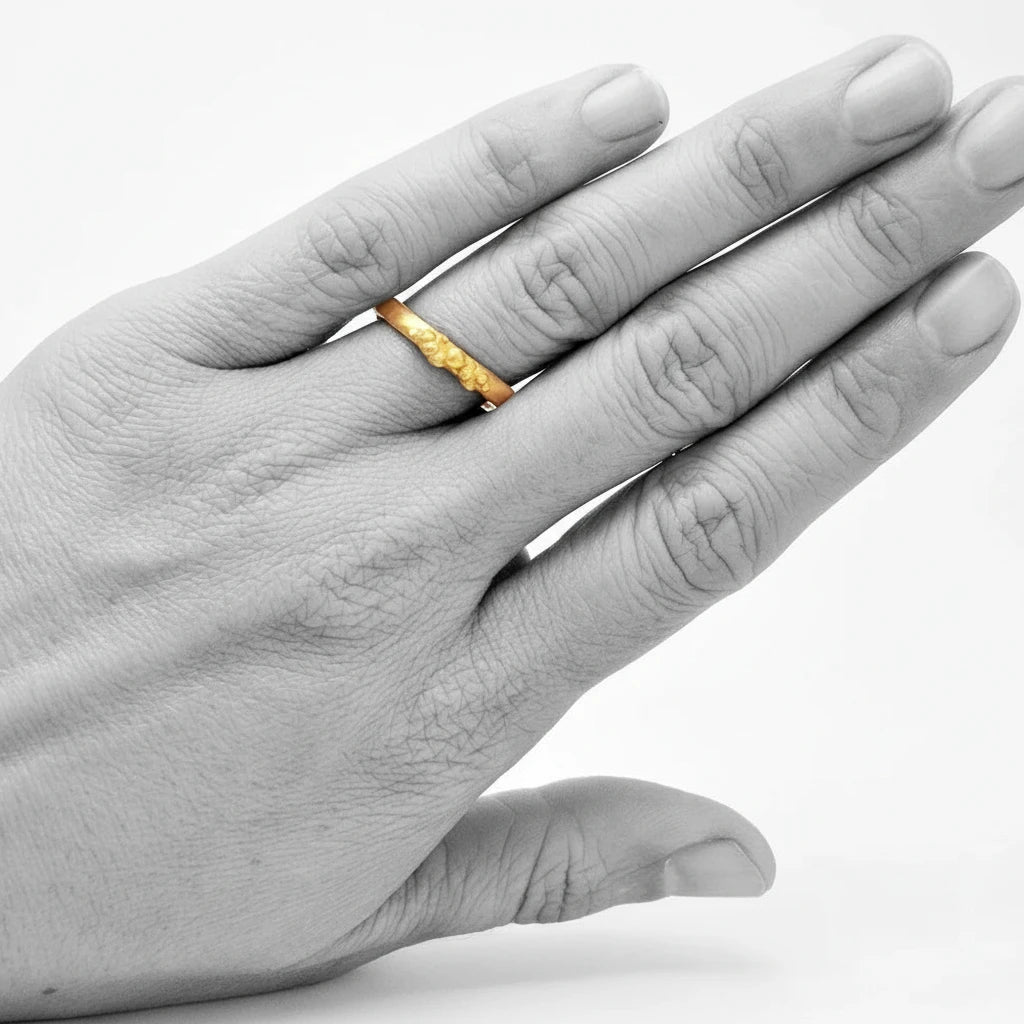 Bronze Triple Cluster Stacking Ring