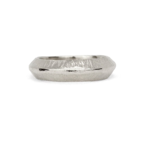 Silver Nairobi Knife Edge Ring – Sterling Silver Stacking Band