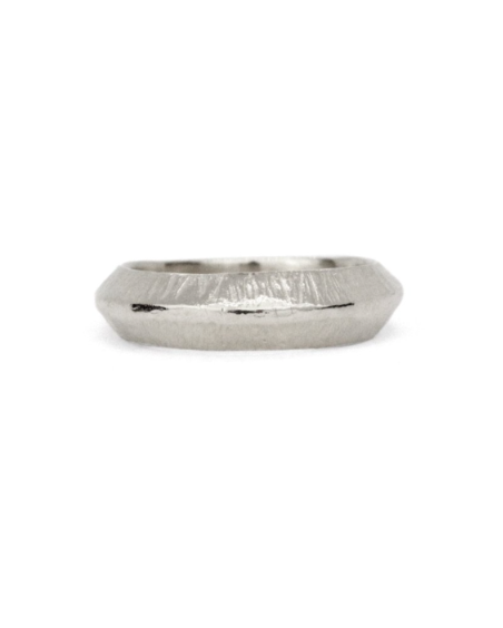 Silver Nairobi Knife Edge Ring – Sterling Silver Stacking Band