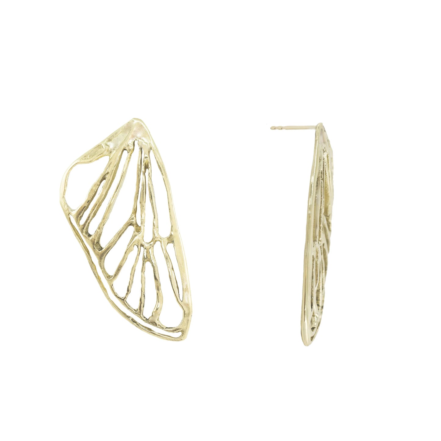 Petite Cicada Wing Earrings - Sterling Silver or 14k Gold Plated