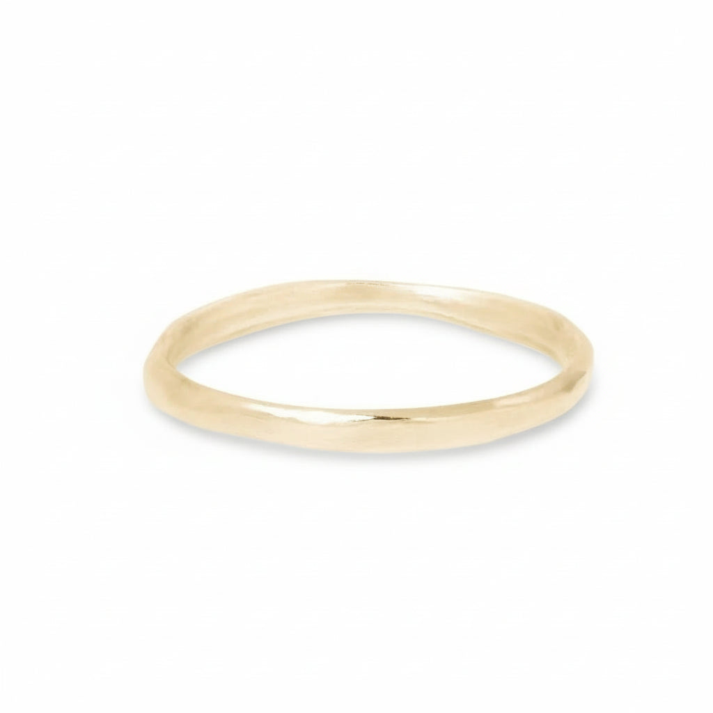 Smooth Stacker – 18k Yellow Gold