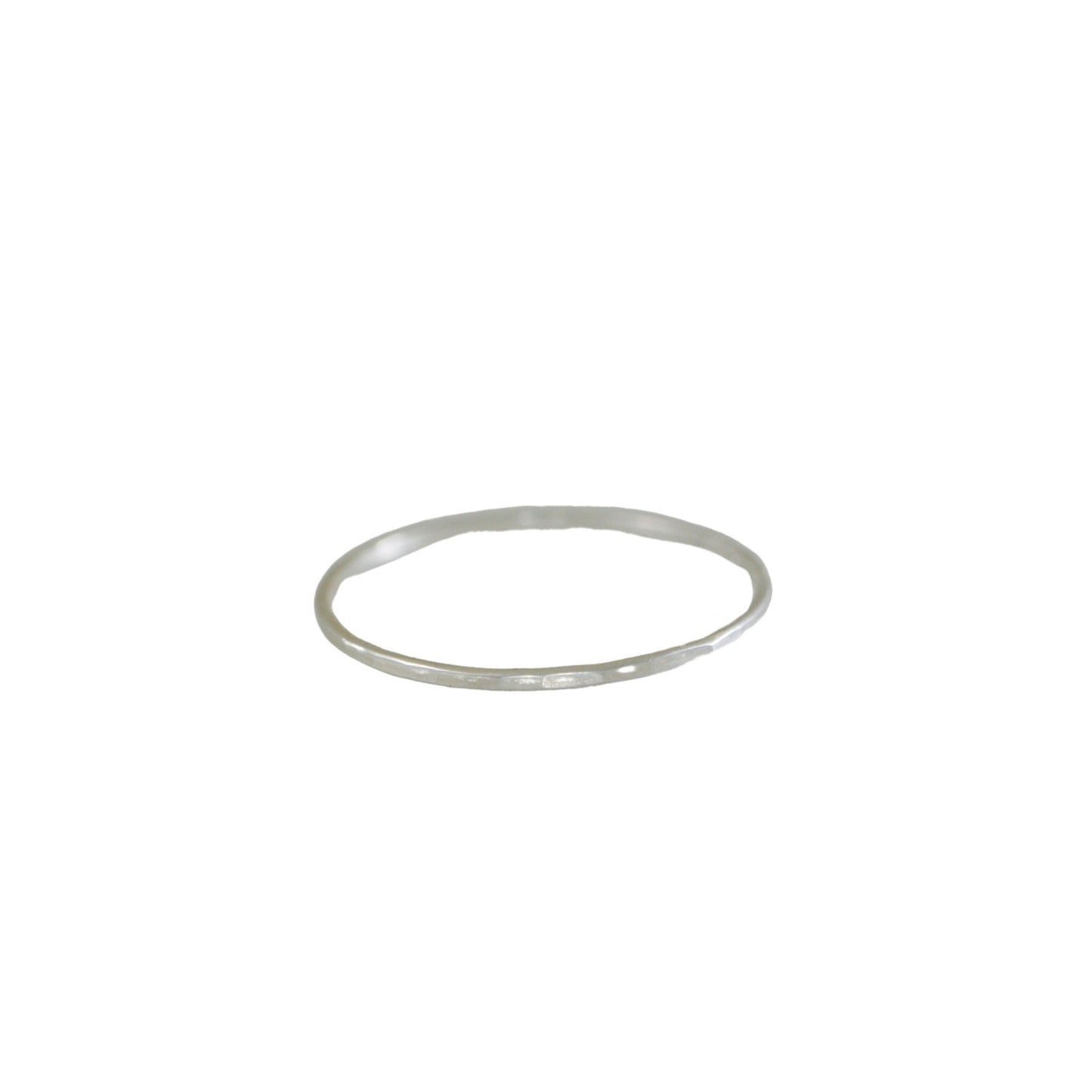 Hammered Stacking Ring - Sterling Silver