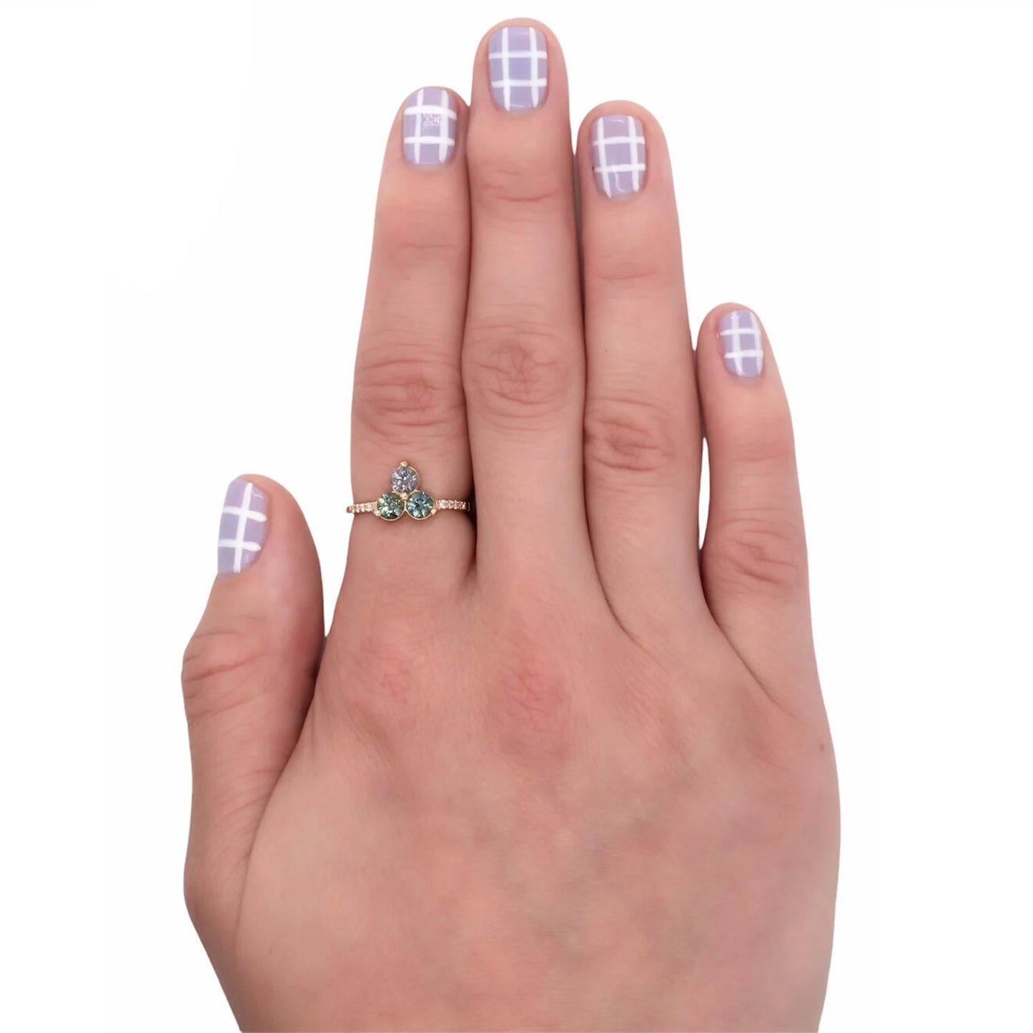 The Trifecta Ring - 14k Gold & Montana Sapphires