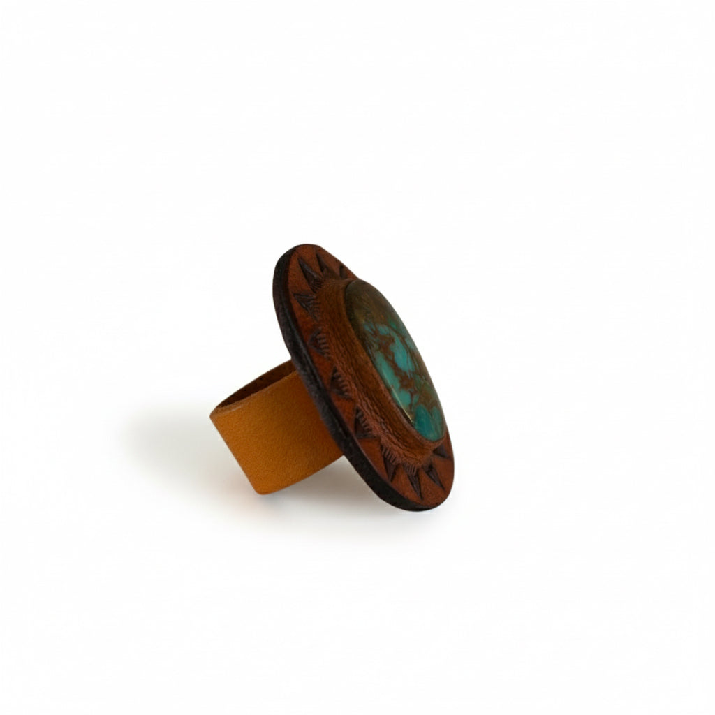 Sol Ring – Turquoise Mosaic Statement Ring