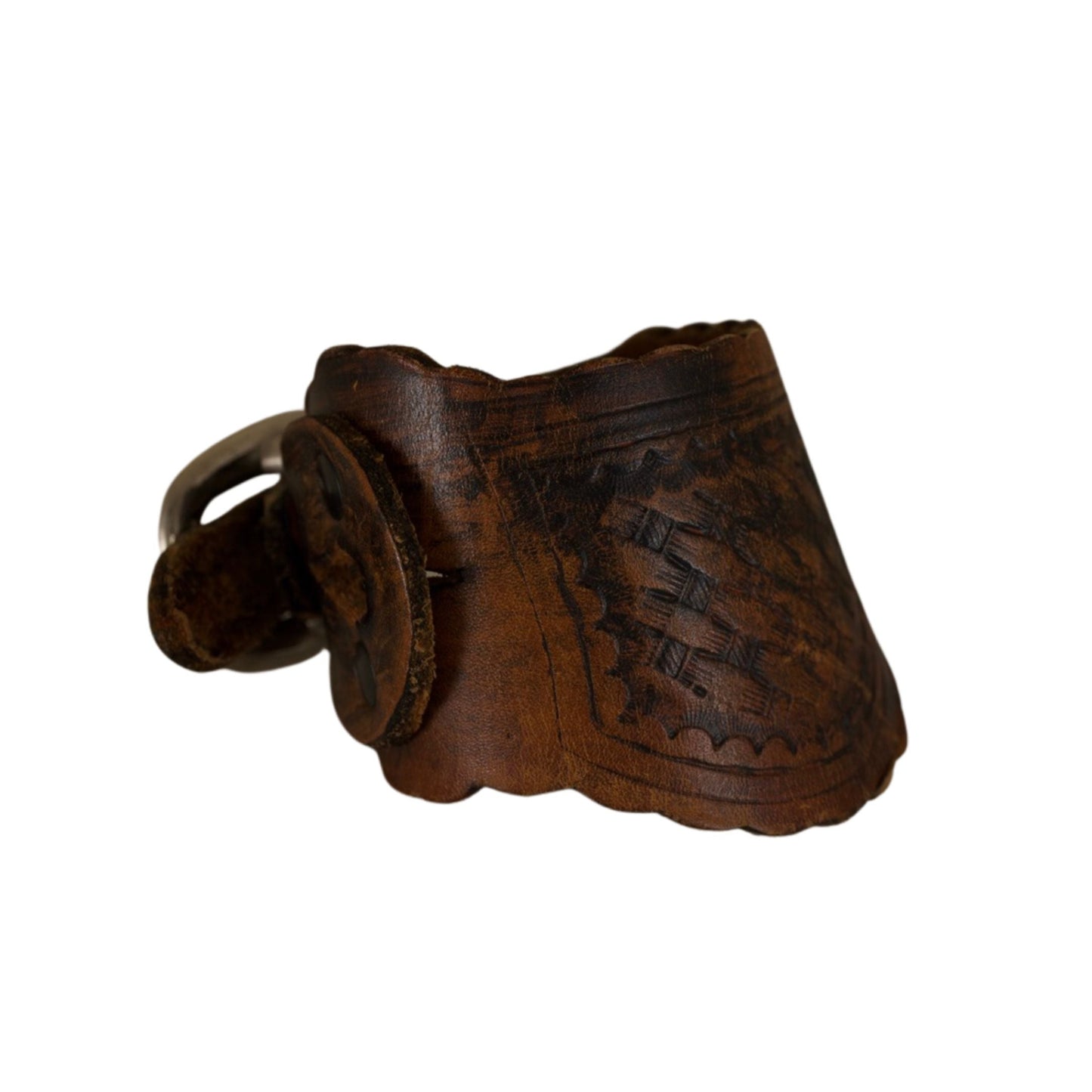 Spur Leather Cuff – Vintage Repurposed Strap
