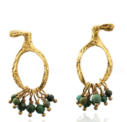 Vessel of Jewels Earrings - Turquoise Drops
