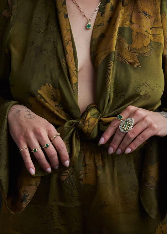 Coral Stacker • 14k Yellow Gold