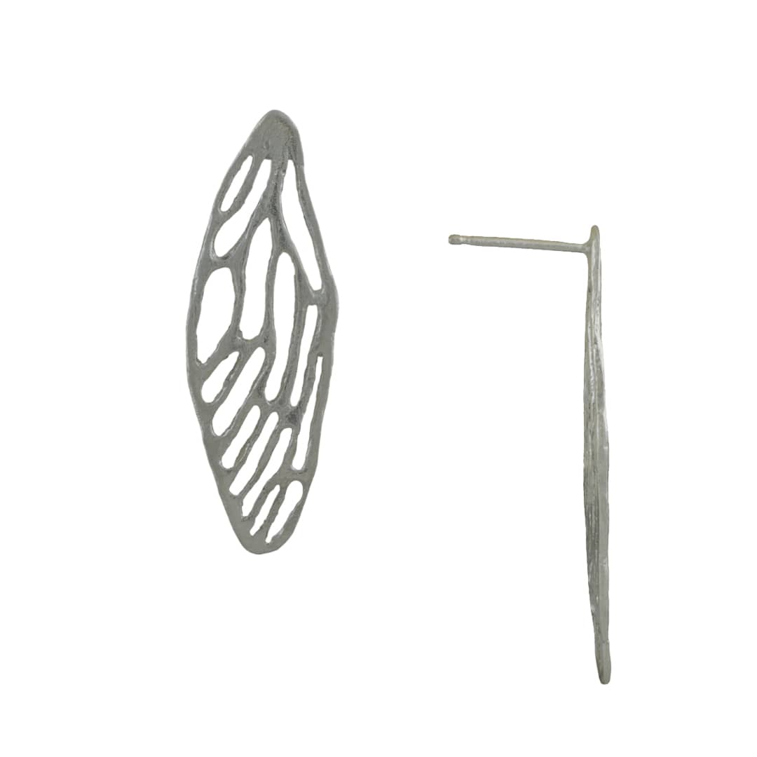 Medium Cicada Wing Earrings