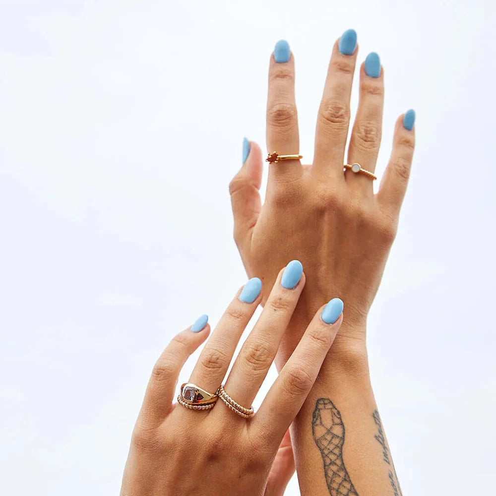 Everyday Naz Ring - 14k Brown Gold & Montana Sapphire