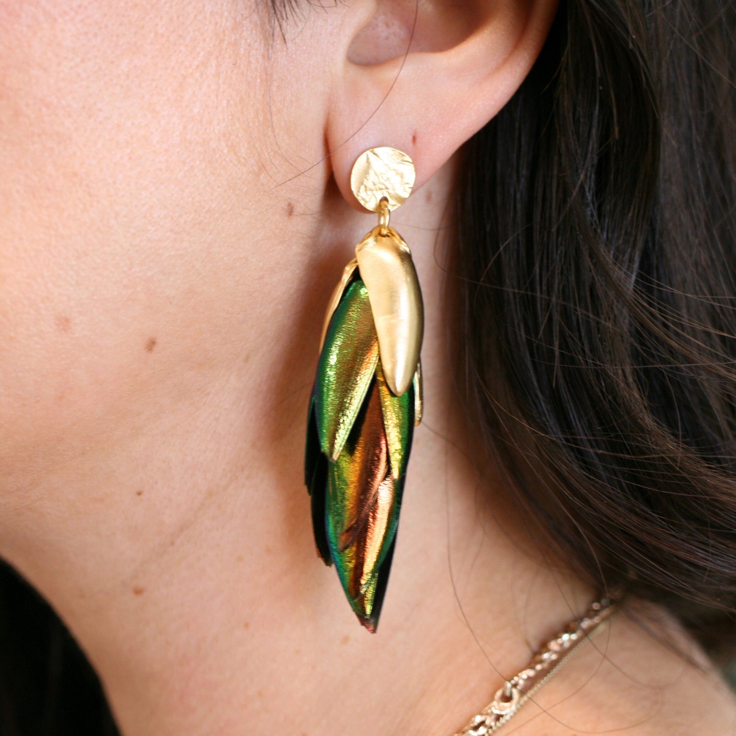 I Can See the Light Earrings – Beetle Wings